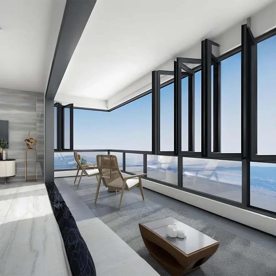 Aluminum Bi-Folding Window